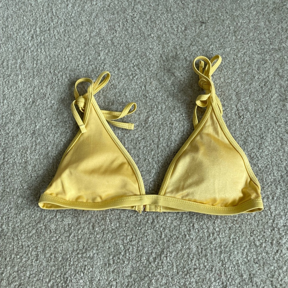 Yellow bikini top